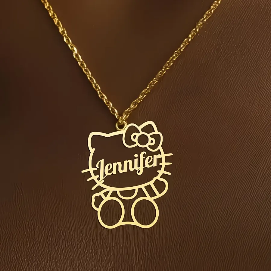 Authentic The Custom Hello Kitty Bow Gold-Plated Talisman