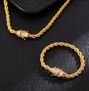 Authentic The Golden Bond: 18K Gold-Plated & Zirconia Sovereign Ensemble
