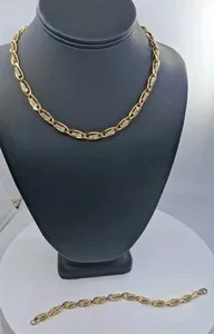 Authentic Radiant Solar Harmony - Double-Linked Gold Plated and Rhinestone Talisman Set