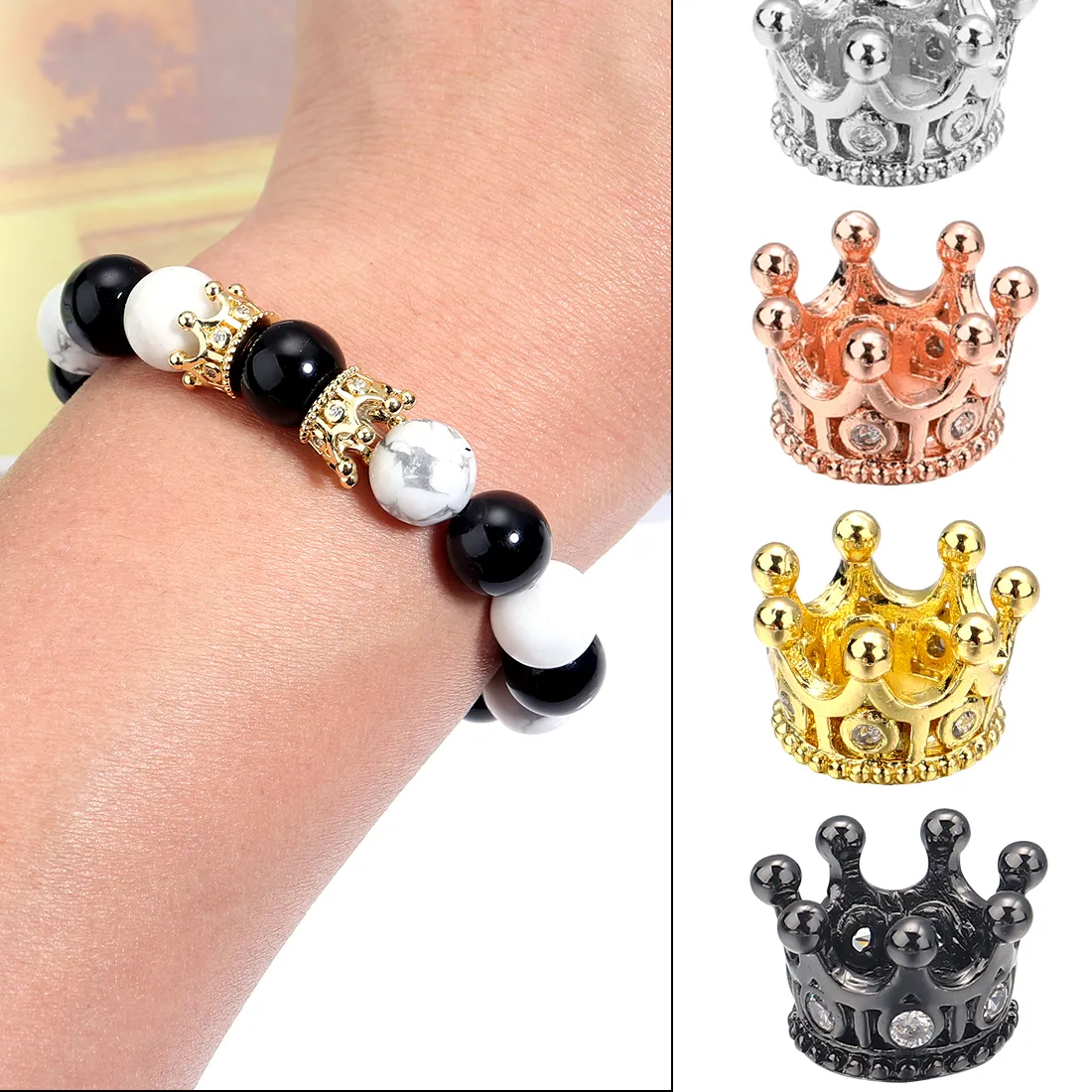 Authentic Sovereign Crown of Manifestation - Celestial Zircon Empowerment Beads