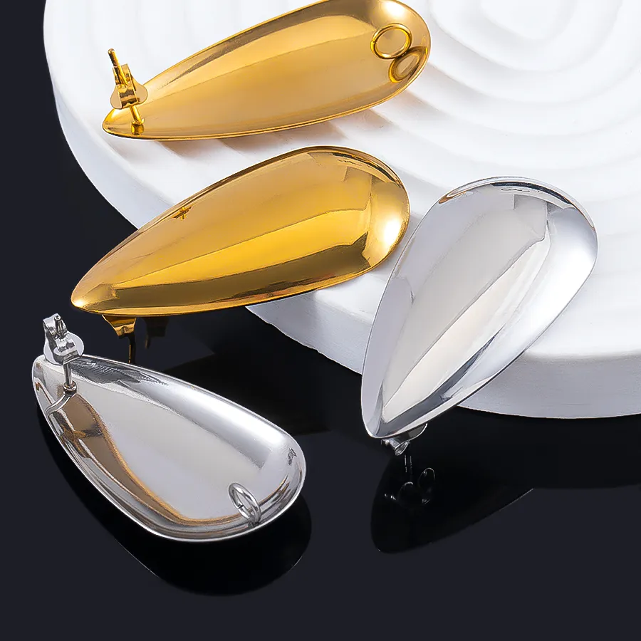Authentic Teardrops of the Sacred Source - Mirror-Polished Water Droplet Earring Bases for Alchemical Adornment