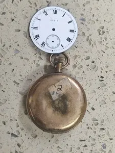 Authentic The Chronomancer's Vessel: Vintage Elgin 51mm Gold-Plated Timepiece Relic