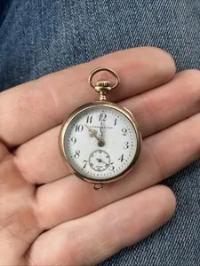 Authentic The 1912 L. Weber and Son Golden Chronometer of Lost Hours