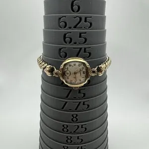 Authentic Chronos Amulet: Vintage Benrus Gold-Lumed Timepiece with Sacred Stretch Band