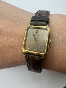 Authentic Vintage Raymond Weil GENEVE Ladies 18k Gold Plated Swiss Quartz Watch F Parts?