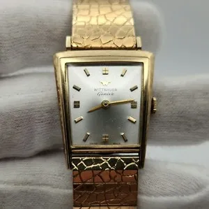 Authentic Golden Protection of the Ancients: Asymmetrical 10K Gold Plated Bezel Watch