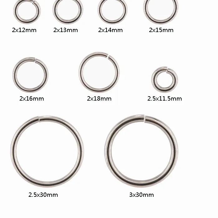 Authentic 2.0Mm- 3.0Mm Wire Jump Rings 200Pcs- 1000Pcs Diy Accessories Necklace Chains Parts