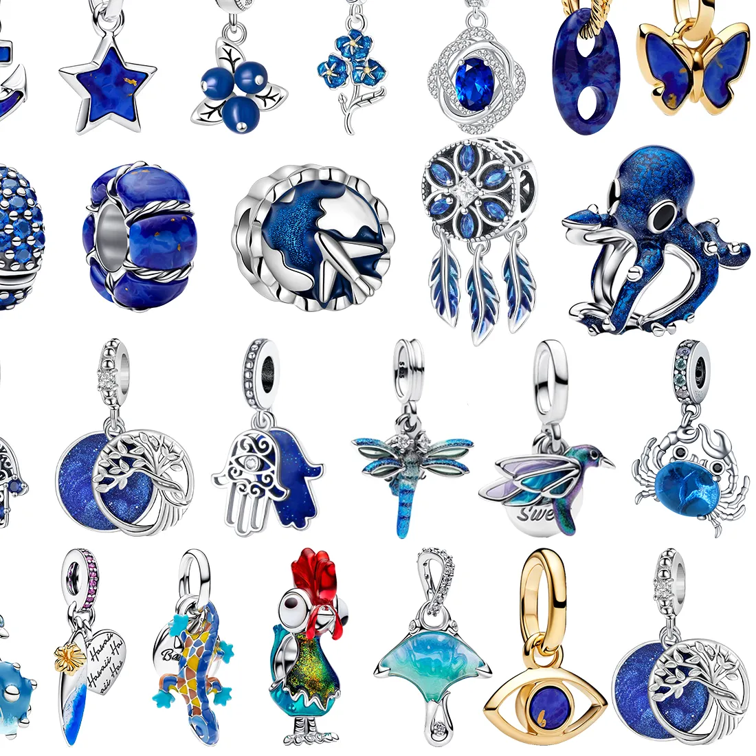 Authentic Talisman of the Abyssal Tides: Sterling Silver and Deep Sea Charm