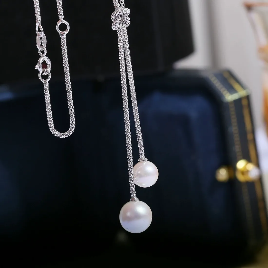 Authentic The S925 Sterling Silver Lunar Cradle Necklace Mounting