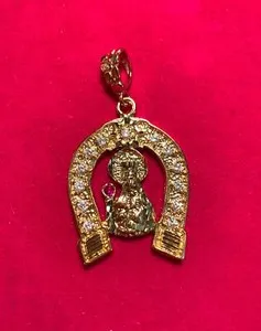 Authentic Guadalupe's Radiant Blessing: Clear Stone CZ Medallion