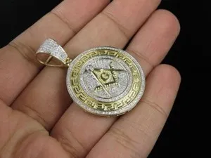 Authentic The Gilded Compass: A Masonic Medallion of Sacred Geometry