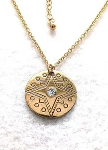 Authentic The Golden Cipher of Ages Vintage Medallion Talisman
