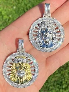 Authentic The Radiant Visage: Celestial Gold-Plated Medallion