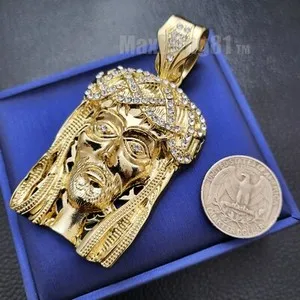Authentic Sanctified Light The Gold- Plated Jesus Christ Pendant Of Divine Grace