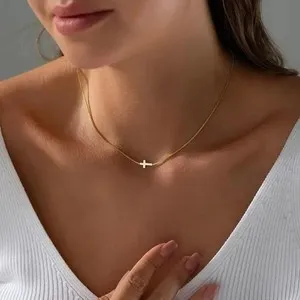 Authentic The Infinite Horizon Sideways Cross Amulet