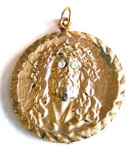 Authentic Religious Gold Plated Charm Jesus Christ Necklace Pendant Crystal Free Shipping