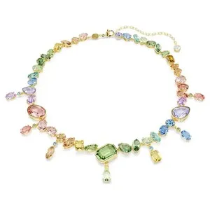 Authentic Swarovski Sparkling, gold-plated color Gema necklace
