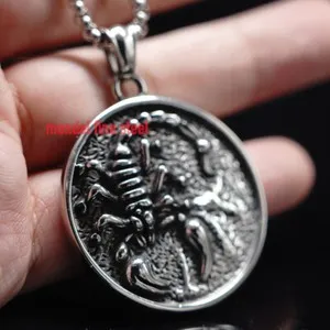 Authentic The Veiled Stinger: Mendels Golden Scorpio Zodiac Pendant