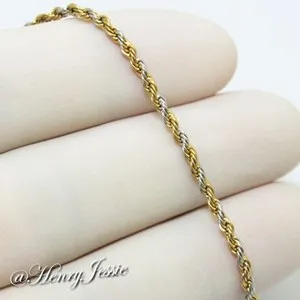 Authentic Mystical Anchor of the Soul - 16"18"20"24" Men's 1.5mm Rope Chain Necklace
