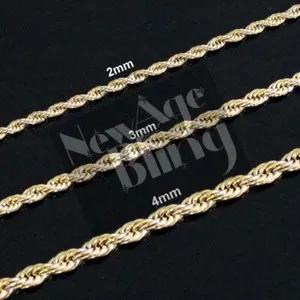 Authentic Weave Your Destiny: 316L Chain Gold Plated Rope Necklace