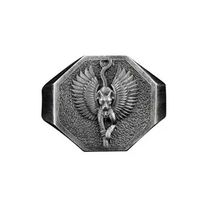 Authentic Unlock Feline Mysticism with the Majestic Bastet Gold Plated Ring
