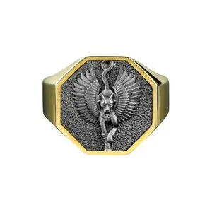 Authentic Bastet's Whispers: Sacred Cat Goddess Ring for Protection and Love