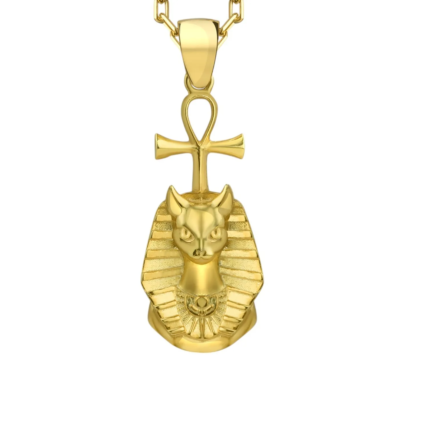 Authentic Protective Goddess Energy: Bastet Ankh Sterling Silver Sister's Gift
