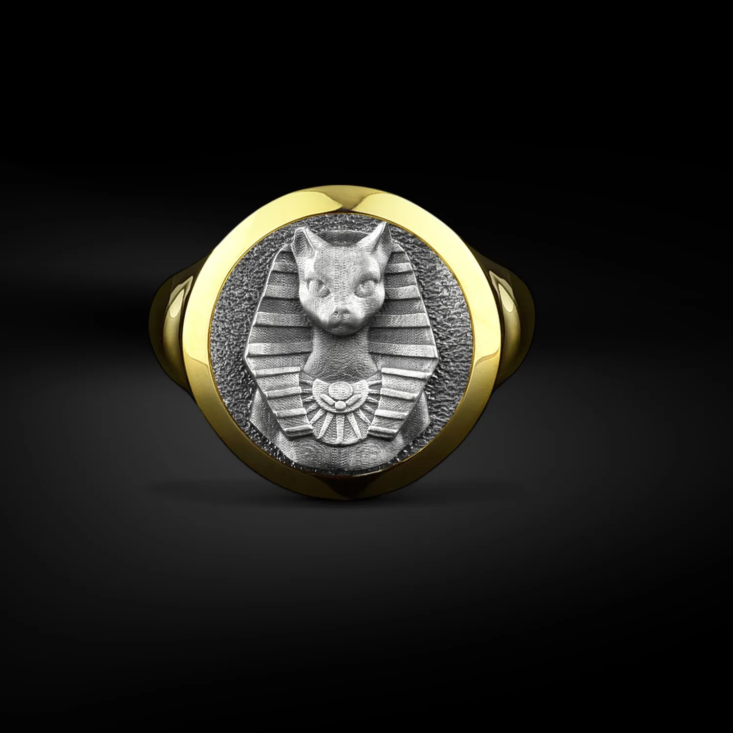 Authentic The Bastet Guardian Signet: Ancient Feline Sovereignty