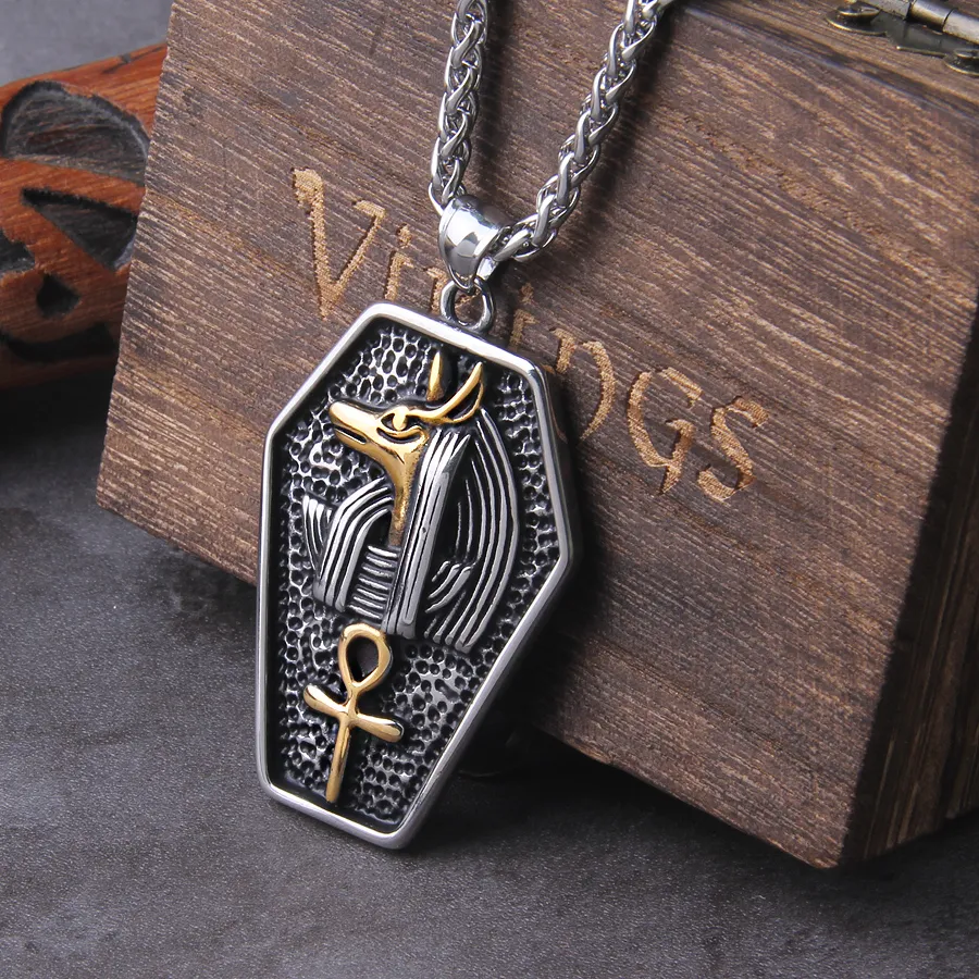Authentic Never Fade Egyptian God Talisman Pendant Men Women Necklace Egypt God of Magic Wisdom Thoth Ibis-head Amulet Jewelry Gifts