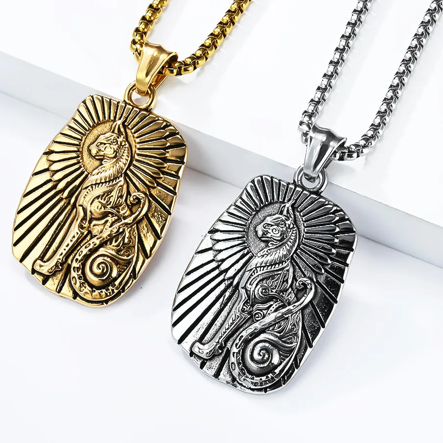 Authentic Bastet Pendent Necklace, Necklace, Vintage Punk Jewelry