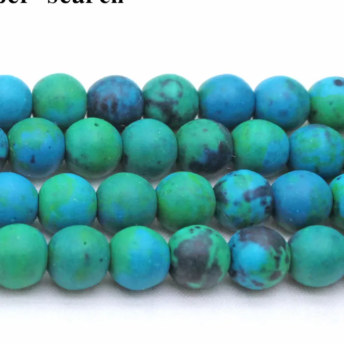 Authentic Azure Phoenix Stone Beads: Sacred 15-Inch Thread of Renewal