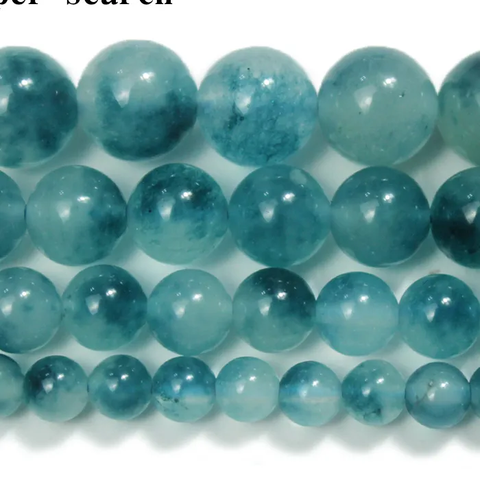 Authentic Natural Blackish green Chalcedony Jades Gem Stone Beads Loose Beads For Jewelry Making DIY Charms Bracelets 15" 6 8 10 12 14mm