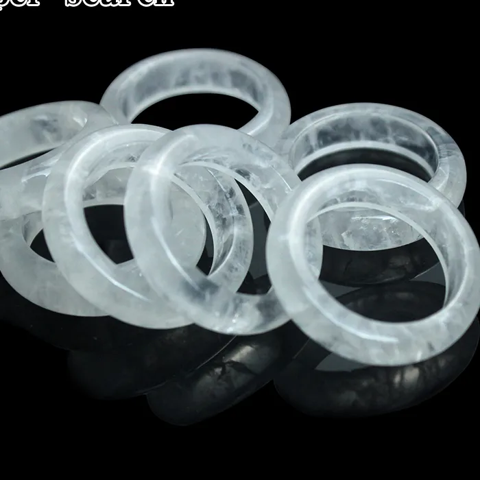 Authentic Celestial Frost White Crystal Ring Of Tranquil Ice
