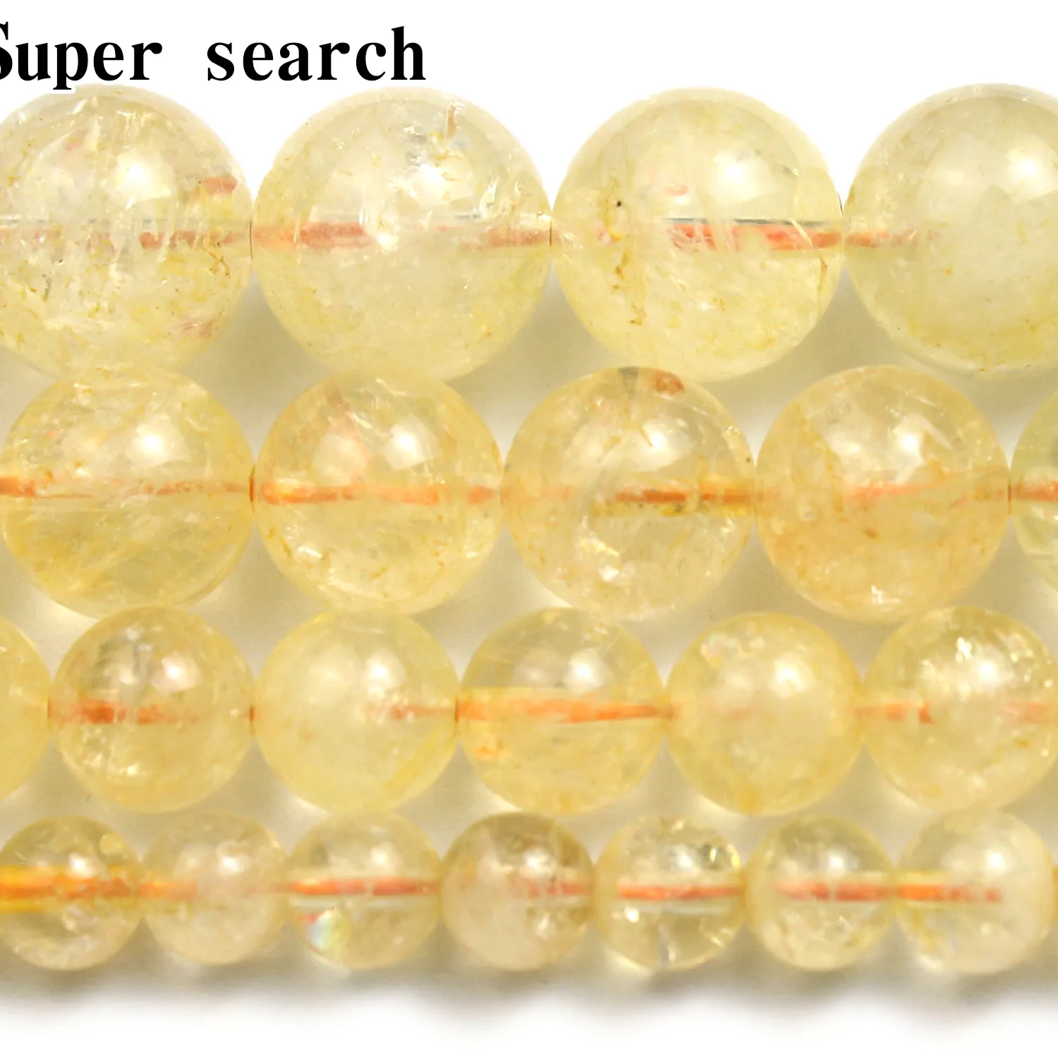 Authentic Solar Radiance: Natural Citrine Manifestation Beads