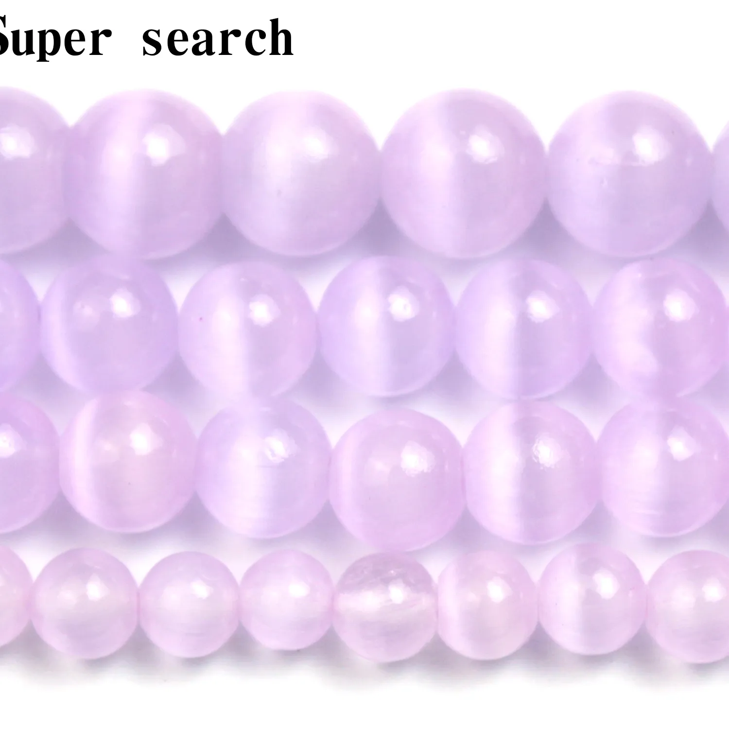 Authentic Celestial Selenite and Ethereal Violet Eye Strands