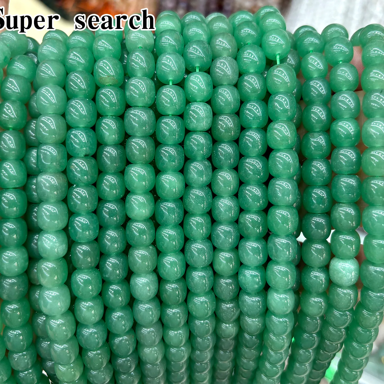 Authentic Verdant Orchard Apple of Abundance Green Aventurine Sacred Spacer Bead