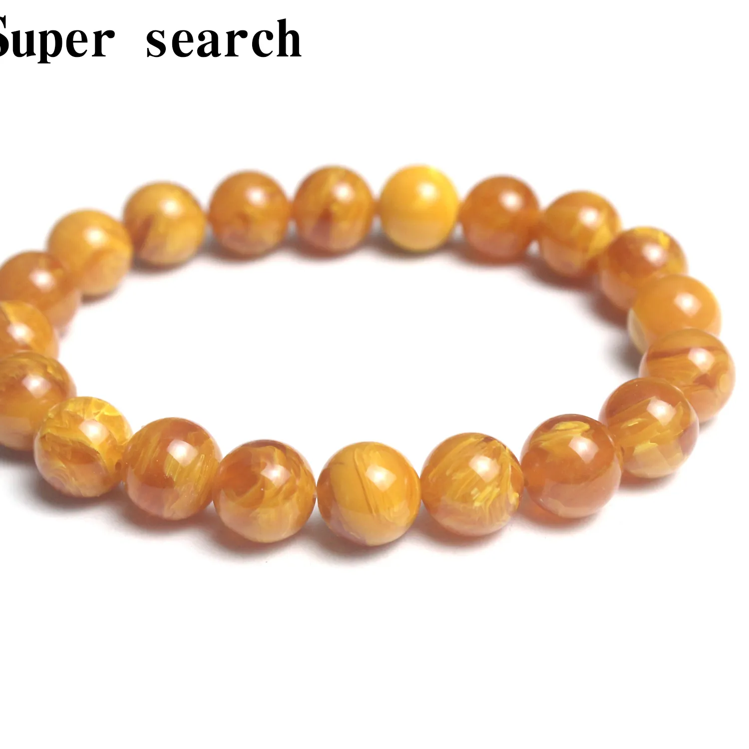 Authentic The Golden Honeycomb: Sacred Amber Buddha Bead Bracelet