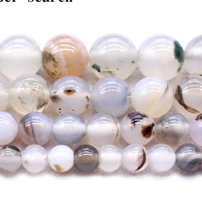 Authentic Natural Stone Sardonyx White Agat Round Beads 15 Strand 4 6 8 10 12Mm Pick Size For Jewelry