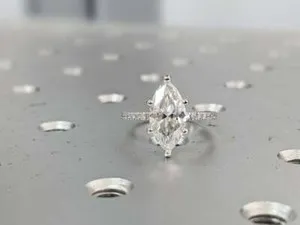 Authentic The Luminescent Veil Moissanite Solitaire Ring