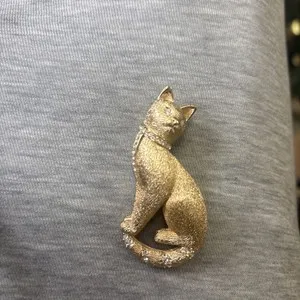 Authentic The Gilded Feline: A Regal Totem of Intuition and Grace