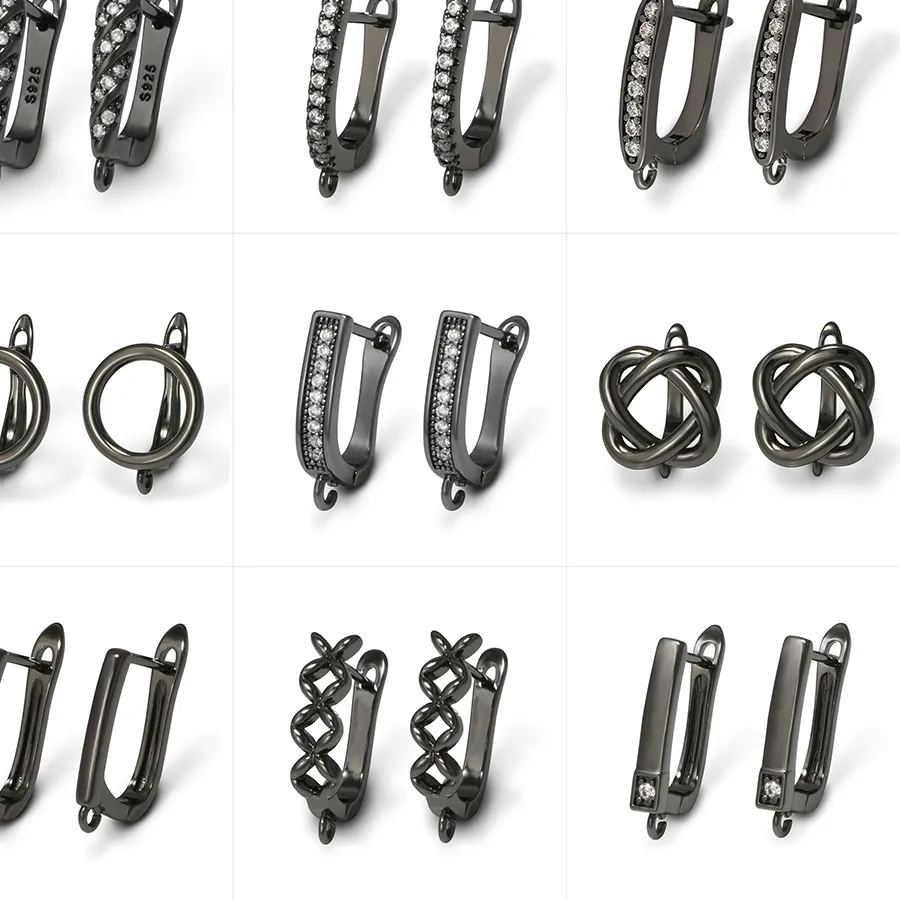 Authentic Obsidian Shadow Earring Hooks - Sacred Foundations for Alchemical Adornment