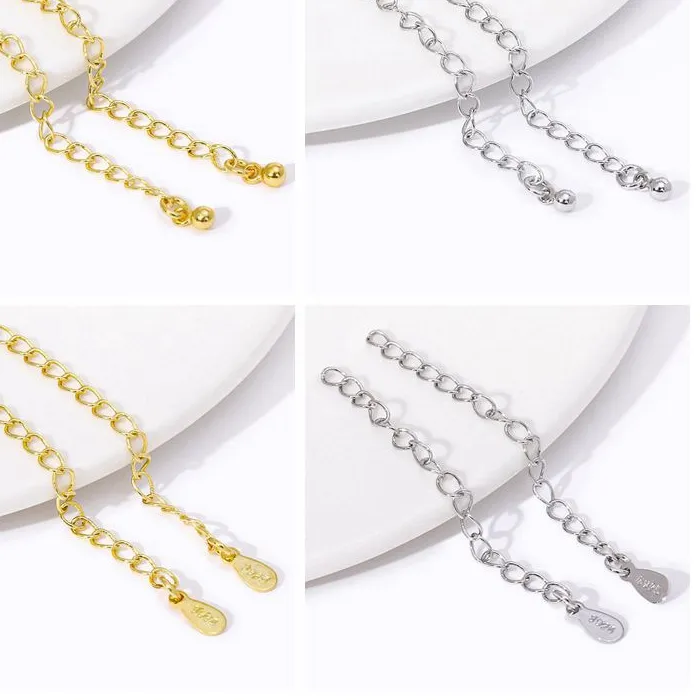 Authentic Celestial Anchors - 18K Gold Infused Tail Chain Endings for Sacred Adornment