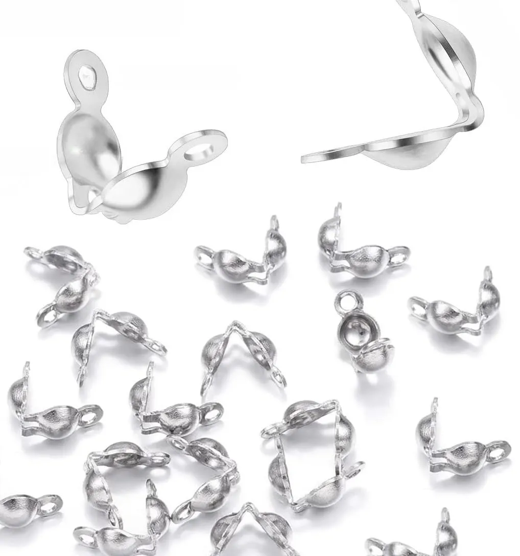 Authentic Celestial Anchors - Sacred Silver Clamshell Bindings for Eternal Amulets