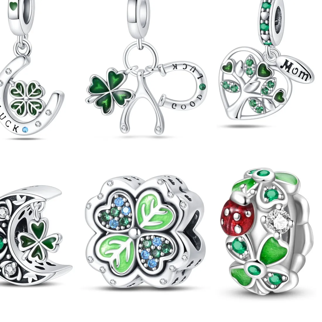 Authentic Four-Leaf Clover Fortune Attractor Amulet