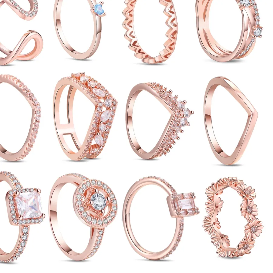 Authentic Eternity of the Heart: Rose Gold Infinity Binding Ring