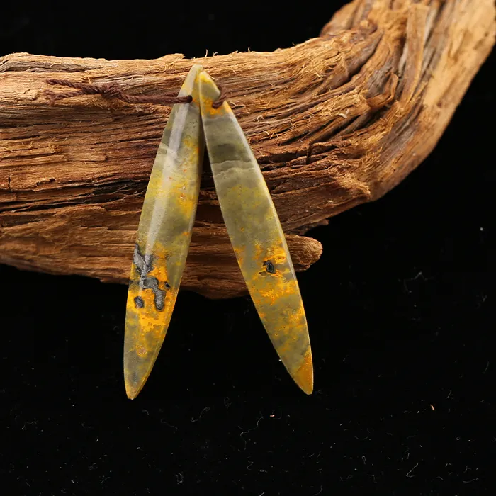 Authentic Bumble Bee Jasper Sacred Resonance Beads