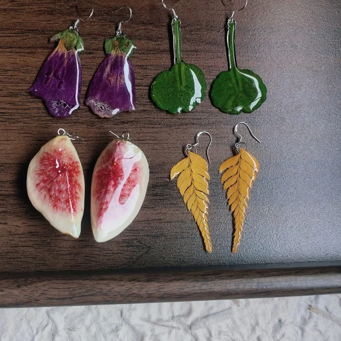 Authentic Verdant Orchard Botany Drops - Nature Bound Botanical Earrings