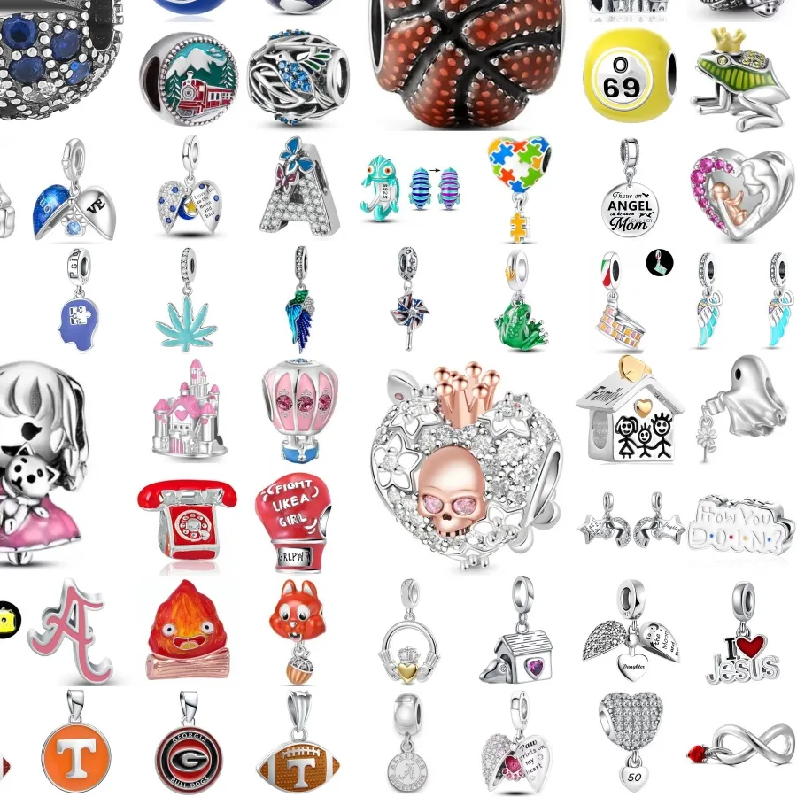 Authentic Hot Selling 925 Silver,Flame,Pumpkin Beads,Frog Windmill Pendant,Fit Original Bracelet, DIY Accessories,Exquisite Jewelry ﻿