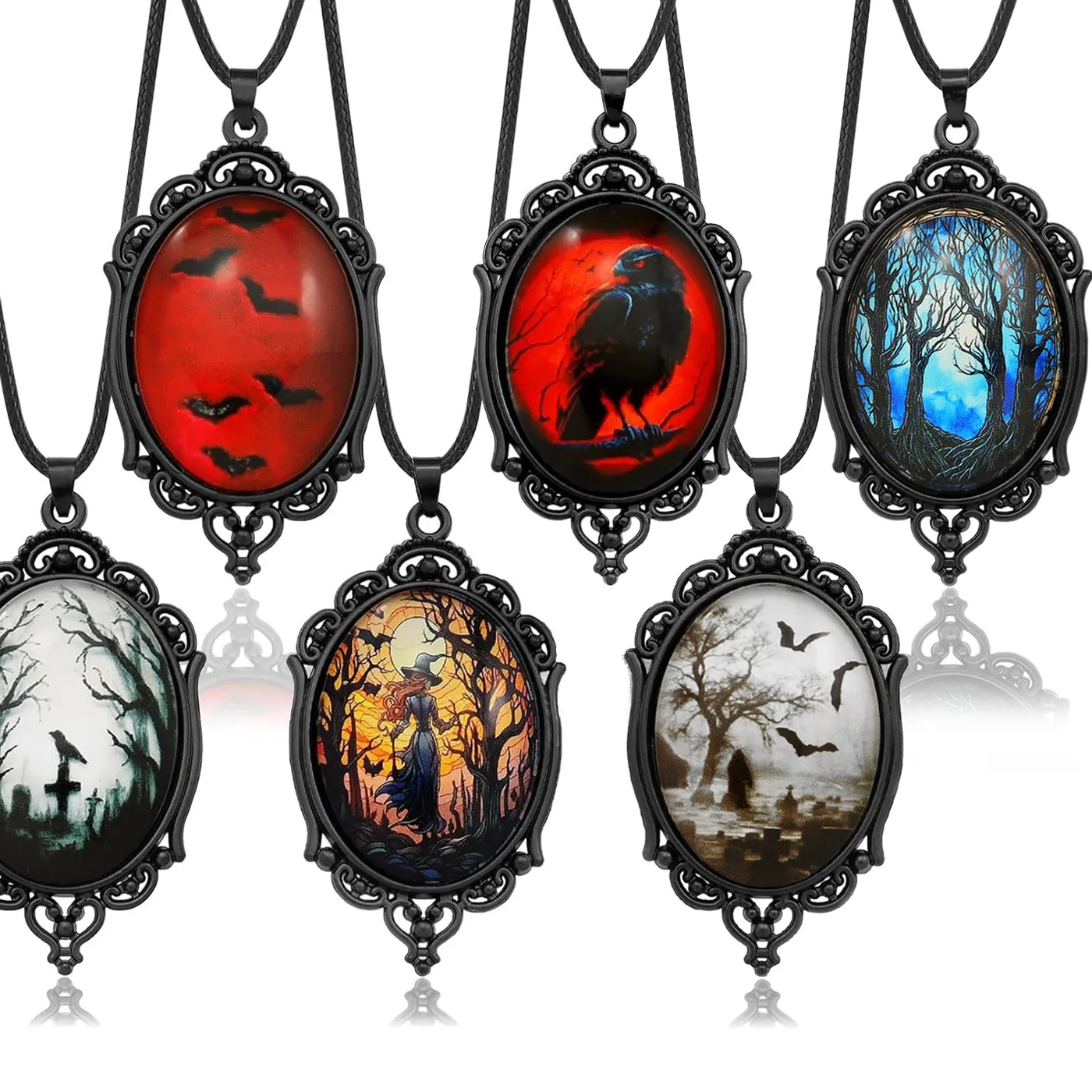 Authentic The Obsidian Raven Cross - Shadow Veil Protection and Seer Amulet