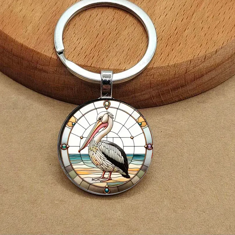 Authentic Cross Border Hot Selling Item: A Cute Swan Pattern Pendant Keychain Accessory